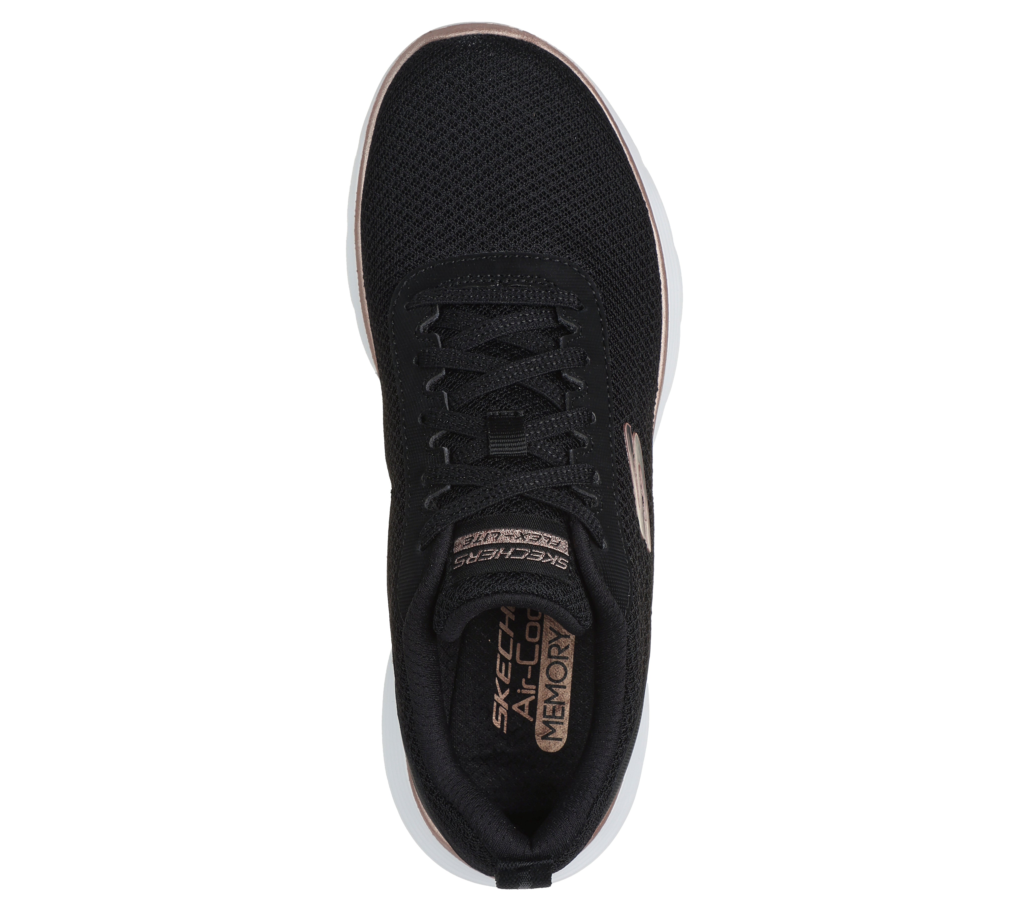 Black skechers flex appeal best sale