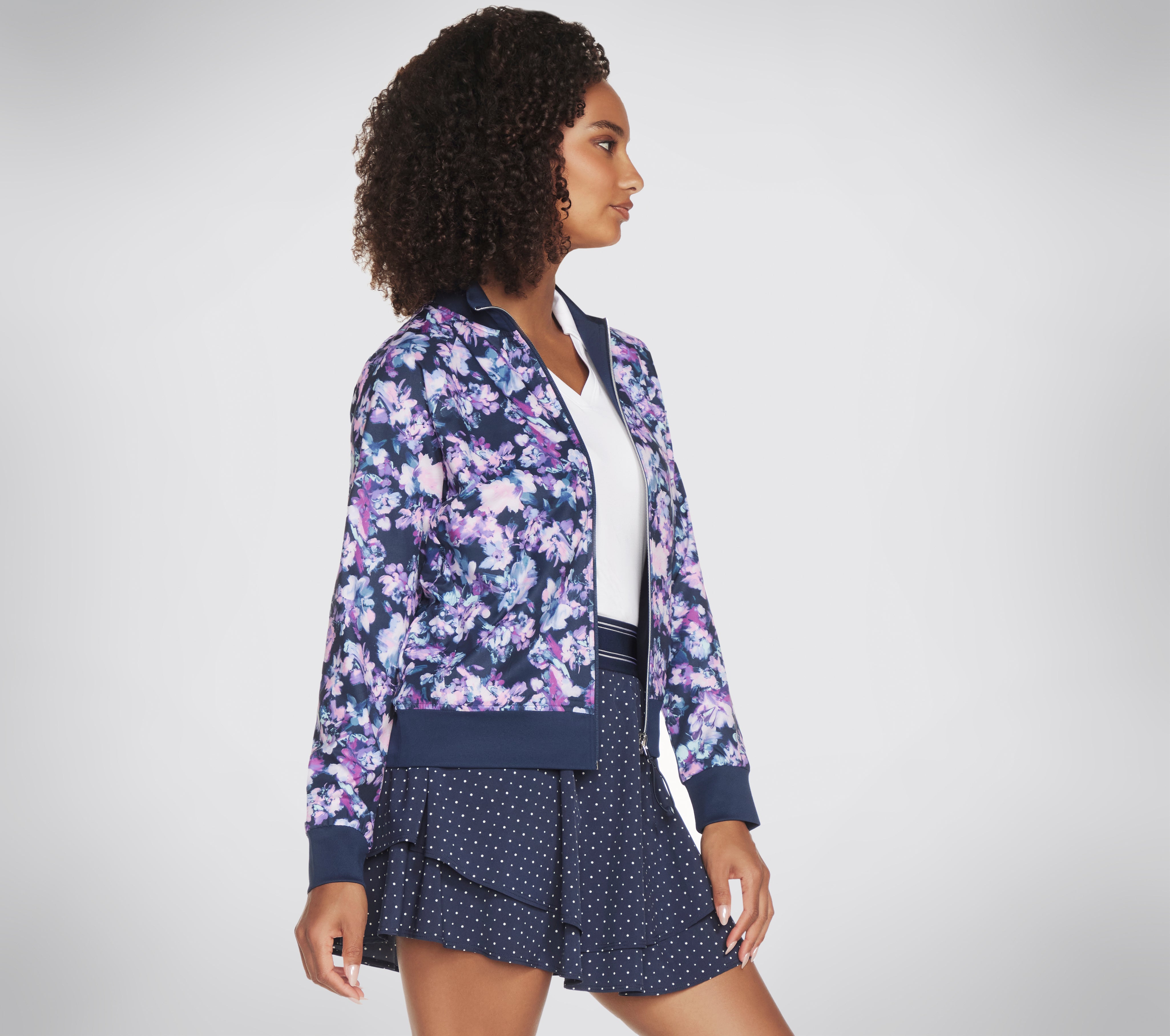 JA158 - MISTY FLORAL REVERSIBLE JACKET